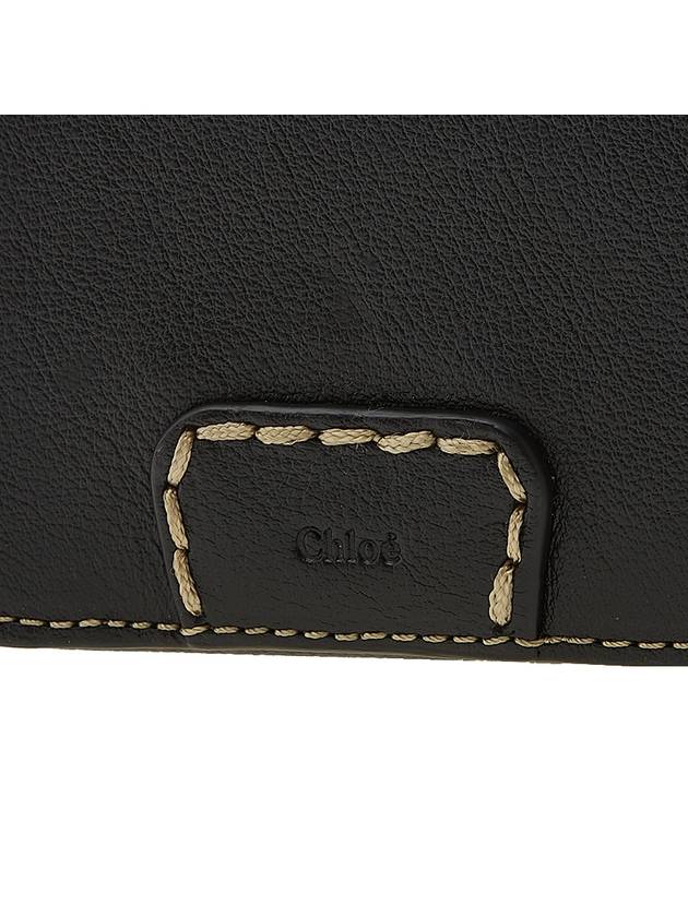 Edith Small Tri-Fold Buffalo Leather Bicycle Wallet Black - CHLOE - BALAAN.