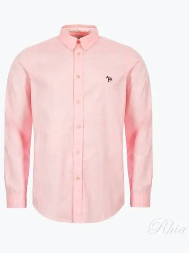 Zebra Patch Long Sleeve Shirt Light Pink - PAUL SMITH - BALAAN 2