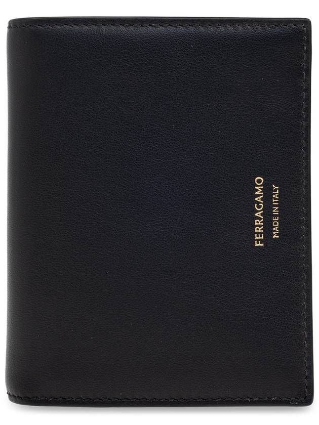 FERRAGAMO Leather Wallet, Women's, Black - SALVATORE FERRAGAMO - BALAAN 1