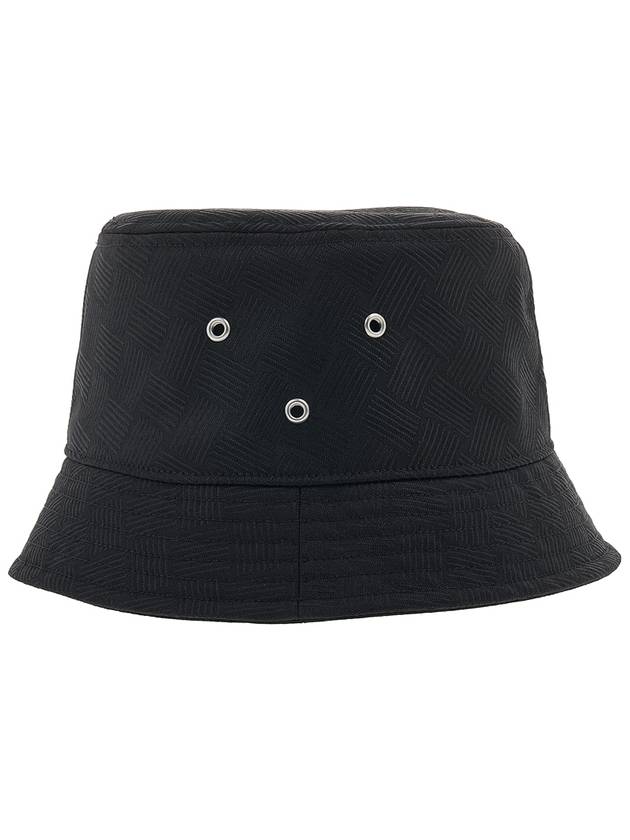 Intrecciato Jacquard Bucket Hat Black - BOTTEGA VENETA - BALAAN 3