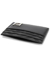 FF Square Leather Card Wallet Black - FENDI - BALAAN 5