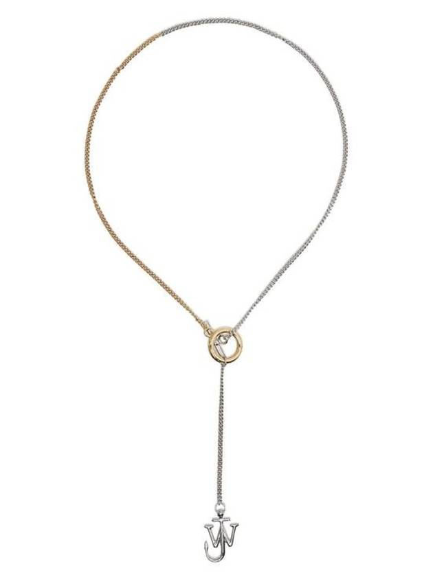 Anchor Pendant Necklace Silver Gold - JW ANDERSON - BALAAN 2