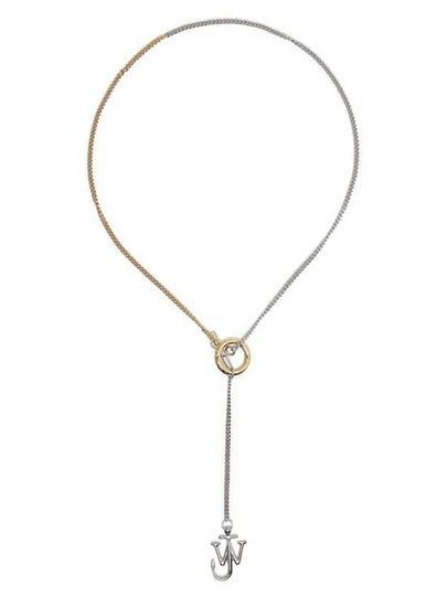 Anchor Pendant Necklace Silver Gold - JW ANDERSON - BALAAN 2