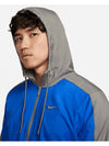 NIKE NSW Woven Hooded Jacket Flat Pewter Hyper Royal Asia FD0947 029 - NIKE - BALAAN