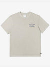 Pigment Logo Short Sleeve T-Shirt Oatmeal - IAB STUDIO - BALAAN 3