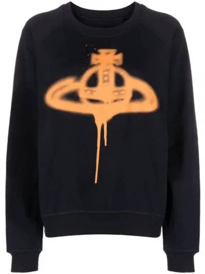 Spray ORB Raglan Sweatshirt Navy - VIVIENNE WESTWOOD - BALAAN 2