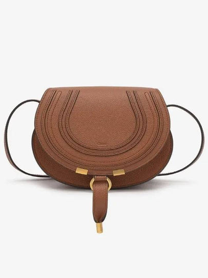 Marcie Saddle Small Grained Leather Cross Bag Tan - CHLOE - BALAAN 2