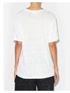 Zewel Logo Short sleeve T shirt White - ISABEL MARANT ETOILE - BALAAN 5