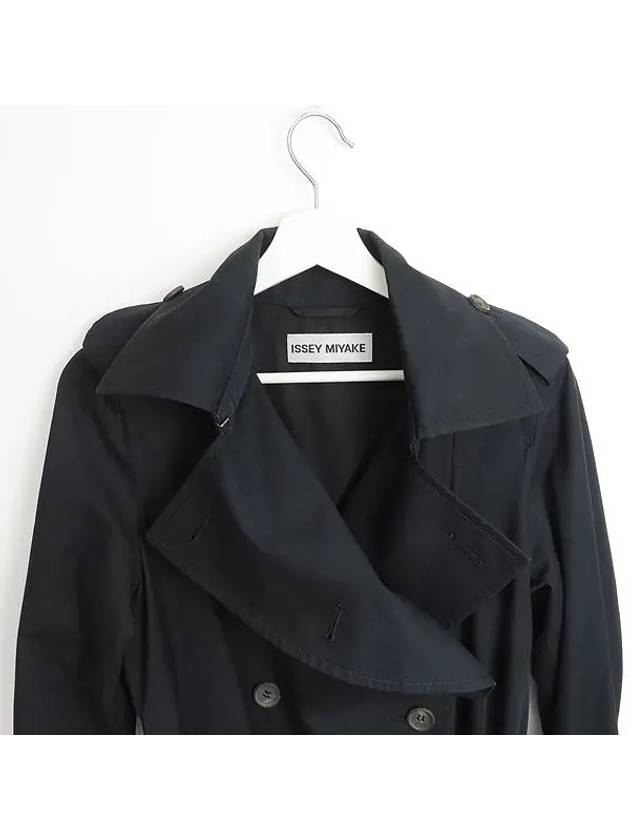 Smith Market Dark Navy Coat Women s Clothing - ISSEY MIYAKE - BALAAN 2