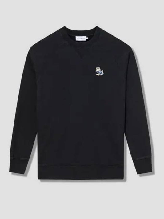 Dressed Fox Patch Classic Sweatshirt Black - MAISON KITSUNE - BALAAN 2