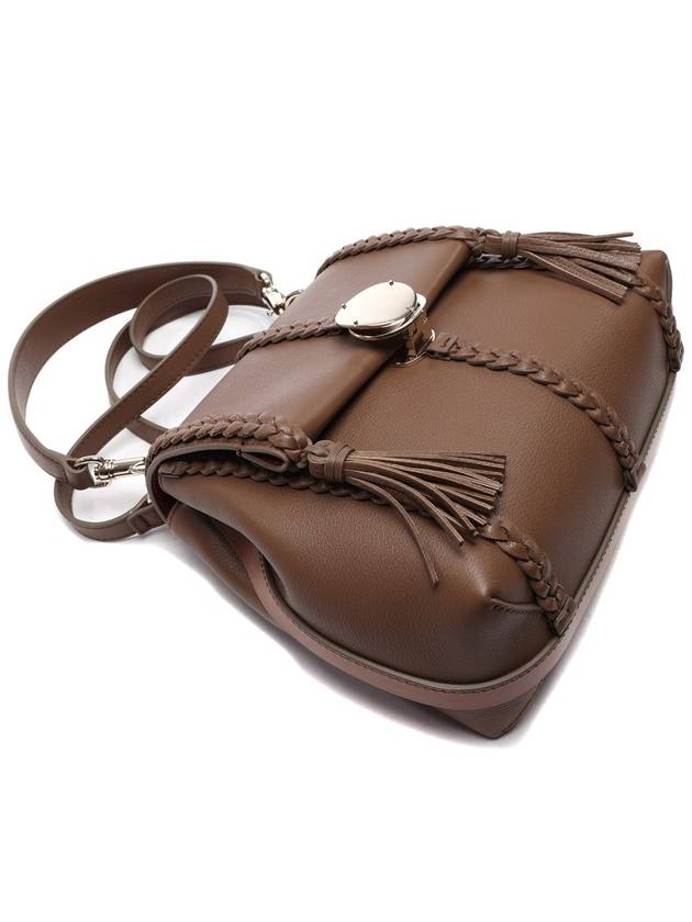 Penelope Leather Shoulder Bag Dark Nut - CHLOE - BALAAN 6