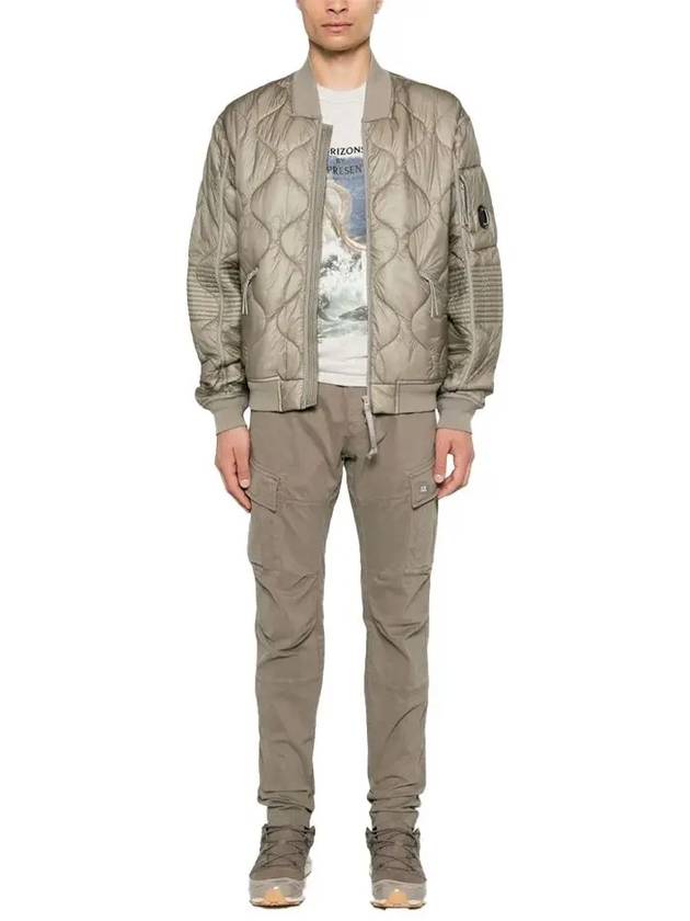 Liner Padded Bomber Jacket Beige - CP COMPANY - BALAAN 3