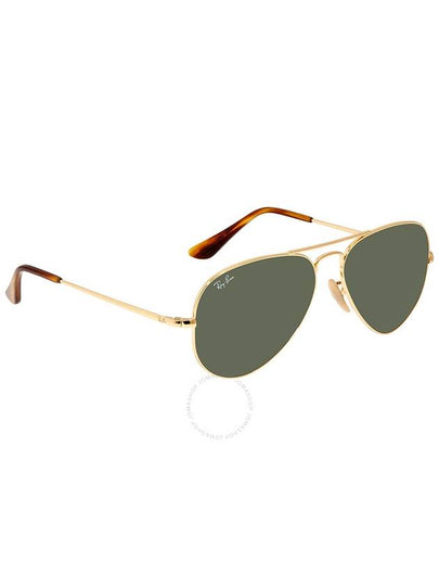 Ray Ban Aviator Metal II Green Classic G-15 Unisex Sunglasses RB3689 914731 55 - RAY-BAN - BALAAN 2