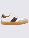 Calfskin Leather Low Top Sneakers White Brown - TOD'S - BALAAN 2