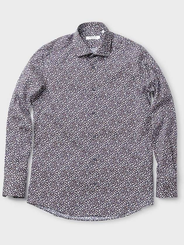 Made In Italy Poplar Print Cotton Shirt F ACSH52 - PANICALE - BALAAN 1