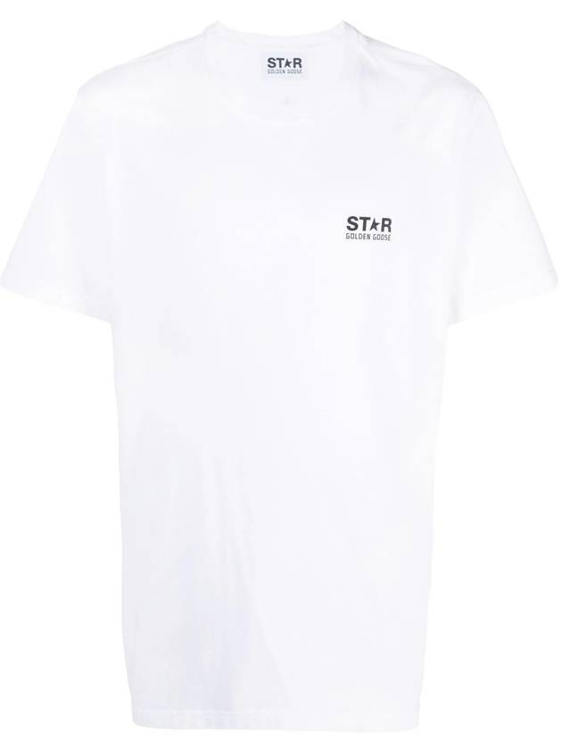 Star Collection Logo Short Sleeve T-Shirt White - GOLDEN GOOSE - BALAAN 2