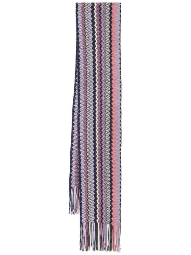 Missoni Lurex Detailing Wool Blend Zig-Zag Scarf Accessories - MISSONI - BALAAN 1