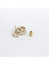 stud earrings metal strass gold crystal - CHANEL - BALAAN 9