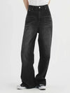 Easy washed wide denim pants vintage black - BLONDNINE - BALAAN 3