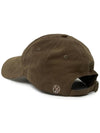 Pre order delivery September 27th Brushed applique cap brown - NOIRER - BALAAN 5