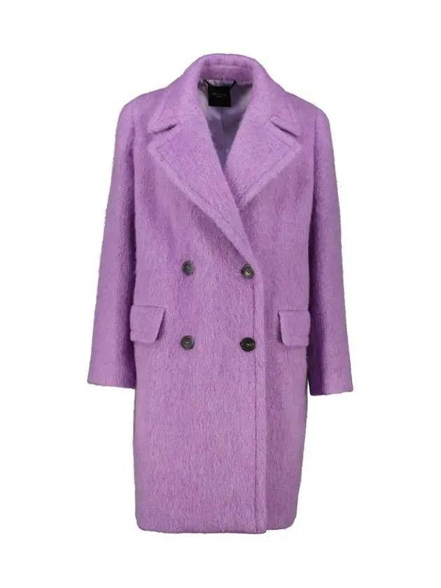 HELLO Double breasted wool coat lilac 2425016032 009 - MAX MARA - BALAAN 2