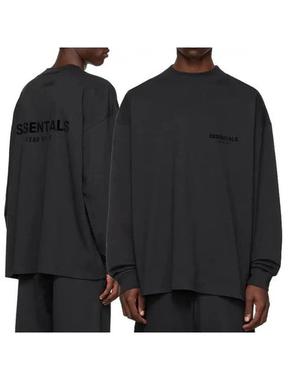 Stretch Rimo Black Long Sleeve T-Shirt Black - FEAR OF GOD ESSENTIALS - BALAAN 2