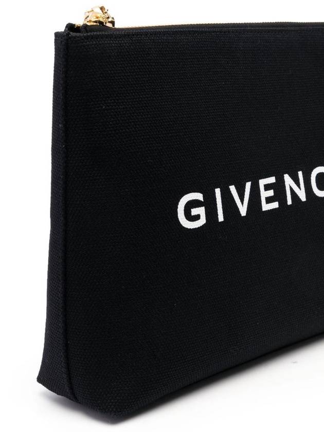 Logo Print Large Pouch Bag Black - GIVENCHY - BALAAN 3