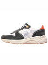 Men's Running Sole Suede Low Top Sneakers Cream Dark Grey - GOLDEN GOOSE - BALAAN 3