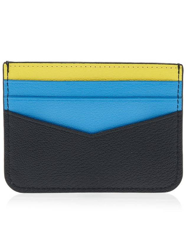 Logo Calf Leather Card Wallet Black - KENZO - BALAAN 4