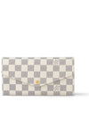 Women's Sara Damier Azur Long Wallet Ivory - LOUIS VUITTON - BALAAN 2