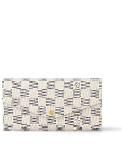 Women's Sarah Damier Azur Long Wallet Ivory - LOUIS VUITTON - BALAAN 2