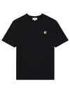 Fox Head Patch Classic Short Sleeve T-Shirt Black - MAISON KITSUNE - BALAAN 2