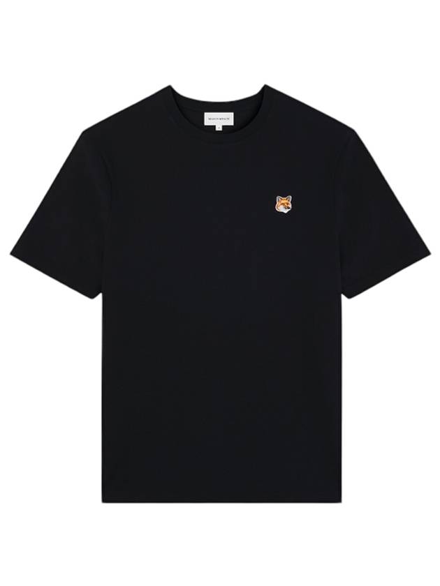 Fox Head Patch Classic Short Sleeve T-Shirt Black - MAISON KITSUNE - BALAAN 2