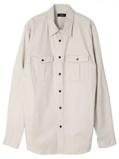 Pocket patch long sleeve shirt - THEORY - BALAAN 1