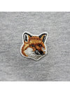 Fox Head Patch Half Zipper Sweatshirt Light Grey Melange - MAISON KITSUNE - BALAAN 3