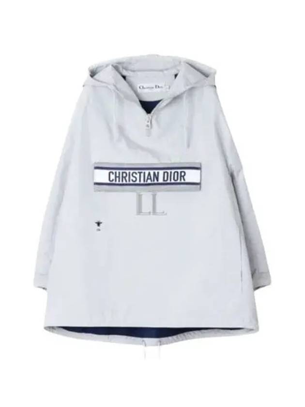 Back Print Hoodie Jacket Grey - DIOR - BALAAN 2