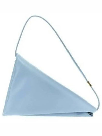 Prisma Triangle Leather Shoulder Bag Light Blue - MARNI - BALAAN 2