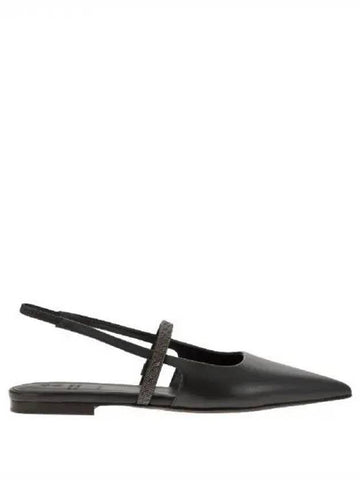 Monili strap slingback flat shoes 270701 - BRUNELLO CUCINELLI - BALAAN 1