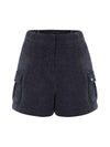 Banding corduroy cargo shorts Charcoal - BUTTONPLAY - BALAAN 1