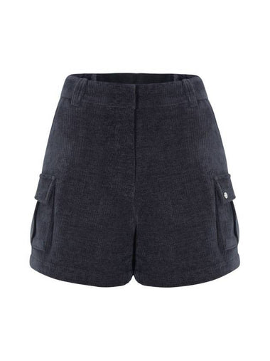 Banding corduroy cargo shorts Charcoal - BUTTONPLAY - BALAAN 1