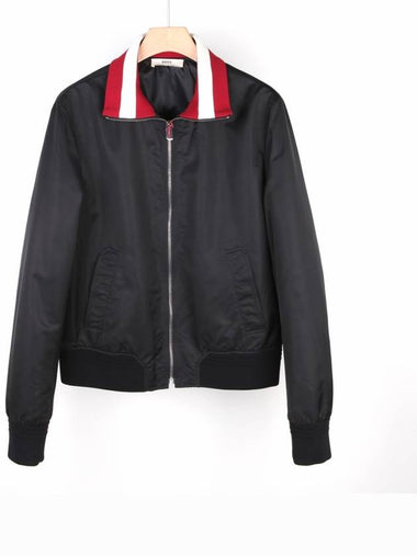 Collar threeline windbreaker black M3BA178F9S080 - BALLY - BALAAN 1