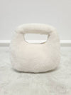 White shearling gold logo Wander hobo bag - MIU MIU - BALAAN 6