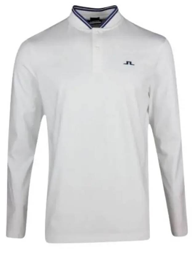 Tyson Golf Collar Long Sleeve T-Shirt White - J.LINDEBERG - BALAAN 2