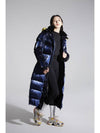 Women's Paradise Blue Yellow Long Coat WPW009BY21 - WOODPECKER - BALAAN 2