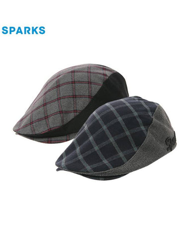 Men s Check Pattern Hunting Cap SJ3MAC001 - SPARKS - BALAAN 1