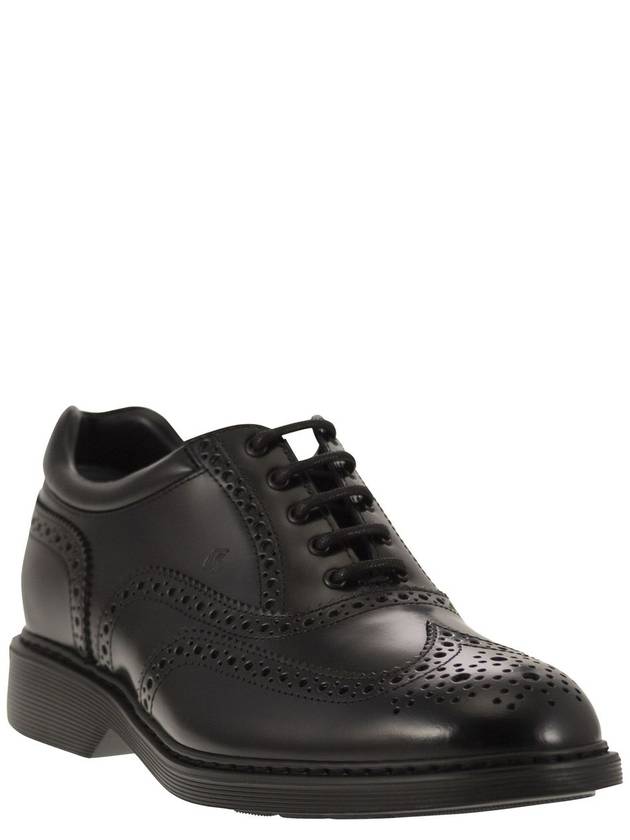 H576 Lace-Up Oxford Black - HOGAN - BALAAN 3