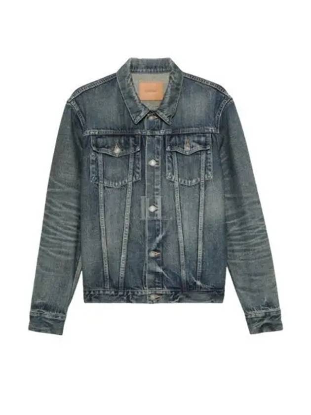 Pocket Denim Jacket Blue - SAINT LAURENT - BALAAN 2