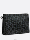 A5 Triangle CD Diamond Canvas Clutch Bag Black - DIOR - BALAAN 4