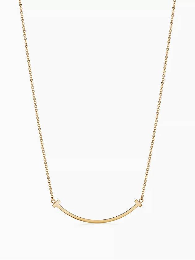 T Smile Pendant Necklace Gold - TIFFANY & CO. - BALAAN 5