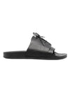 Men's Lace Up Pool Slippers Black - MAISON MARGIELA - BALAAN.